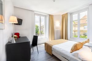 Hôtel Alpes et Lac Neuchâtel – Chambre vue lac